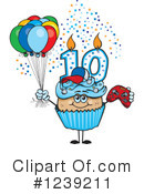 Cupcake Clipart #1239211 by Dennis Holmes Designs