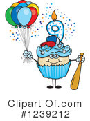 Cupcake Clipart #1239212 by Dennis Holmes Designs