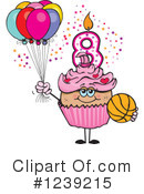 Cupcake Clipart #1239215 by Dennis Holmes Designs