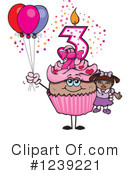 Cupcake Clipart #1239221 by Dennis Holmes Designs