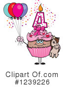 Cupcake Clipart #1239226 by Dennis Holmes Designs