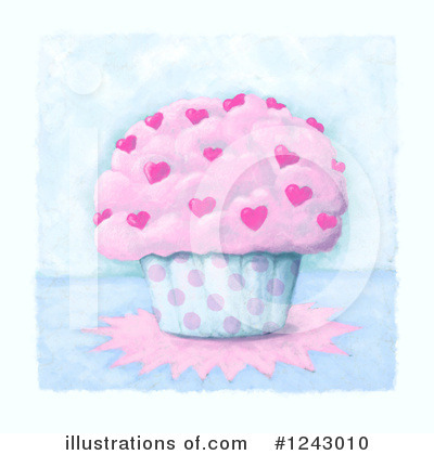 Royalty-Free (RF) Cupcake Clipart Illustration by lineartestpilot - Stock Sample #1243010