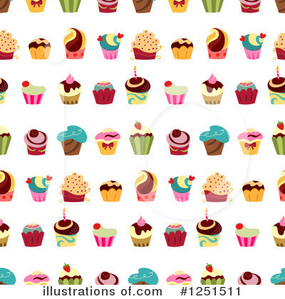 Royalty-Free (RF) Cupcake Clipart Illustration by yayayoyo - Stock Sample #1251511