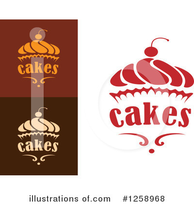 Royalty-Free (RF) Cupcake Clipart Illustration by Vector Tradition SM - Stock Sample #1258968