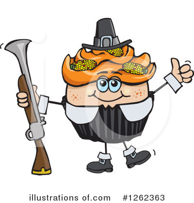 Royalty-Free (RF) Cupcake Clipart Illustration by Dennis Holmes Designs - Stock Sample #1262363
