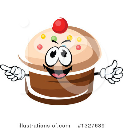 Royalty-Free (RF) Cupcake Clipart Illustration by Vector Tradition SM - Stock Sample #1327689