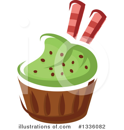 Royalty-Free (RF) Cupcake Clipart Illustration by Vector Tradition SM - Stock Sample #1336082