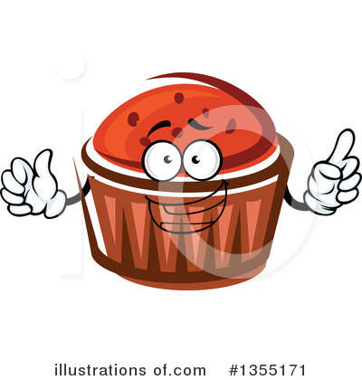 Royalty-Free (RF) Cupcake Clipart Illustration by Vector Tradition SM - Stock Sample #1355171