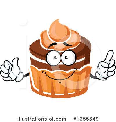 Royalty-Free (RF) Cupcake Clipart Illustration by Vector Tradition SM - Stock Sample #1355649