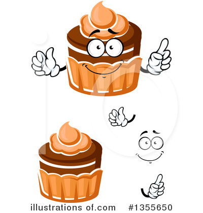Royalty-Free (RF) Cupcake Clipart Illustration by Vector Tradition SM - Stock Sample #1355650