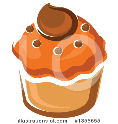 Royalty-Free (RF) Cupcake Clipart Illustration by Vector Tradition SM - Stock Sample #1355655
