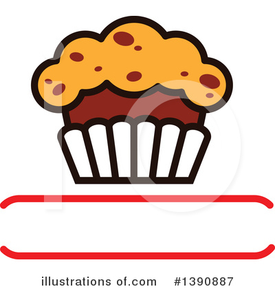 Royalty-Free (RF) Cupcake Clipart Illustration by Vector Tradition SM - Stock Sample #1390887