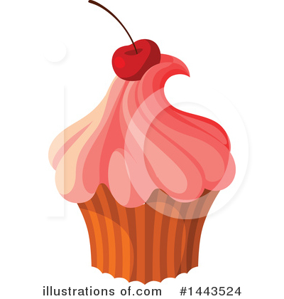 Royalty-Free (RF) Cupcake Clipart Illustration by Vector Tradition SM - Stock Sample #1443524