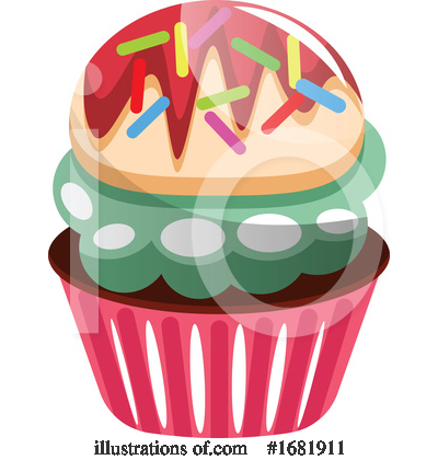 Royalty-Free (RF) Cupcake Clipart Illustration by Morphart Creations - Stock Sample #1681911