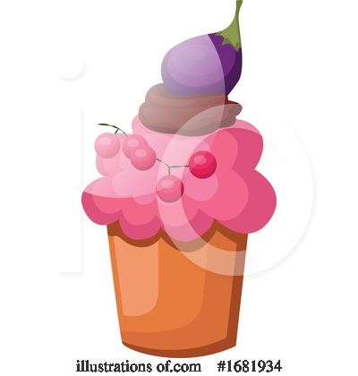 Royalty-Free (RF) Cupcake Clipart Illustration by Morphart Creations - Stock Sample #1681934