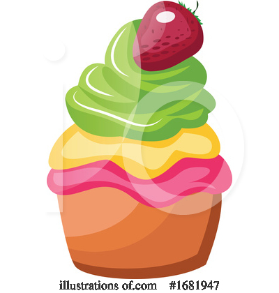 Royalty-Free (RF) Cupcake Clipart Illustration by Morphart Creations - Stock Sample #1681947