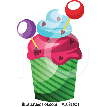 Royalty-Free (RF) Cupcake Clipart Illustration by Morphart Creations - Stock Sample #1681951