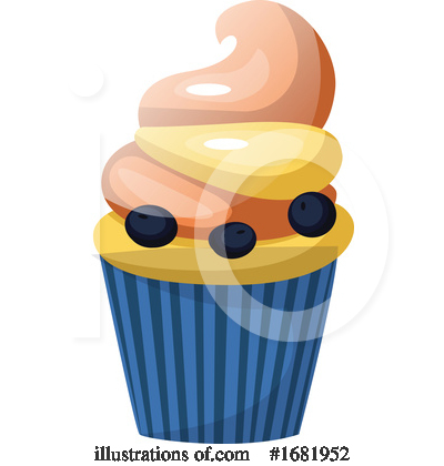 Royalty-Free (RF) Cupcake Clipart Illustration by Morphart Creations - Stock Sample #1681952