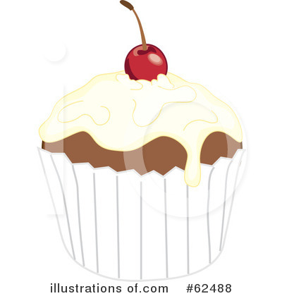 Cupcakes Clipart #62488 by Pams Clipart