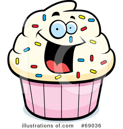 Royalty-Free (RF) Cupcake Clipart Illustration by Cory Thoman - Stock Sample #69036