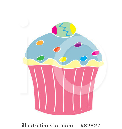 Royalty-Free (RF) Cupcake Clipart Illustration by Pams Clipart - Stock Sample #82827