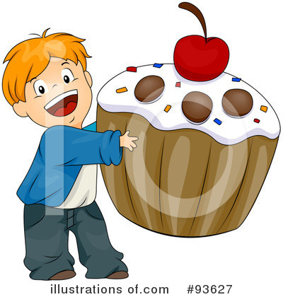 Royalty-Free (RF) Cupcake Clipart Illustration by BNP Design Studio - Stock Sample #93627