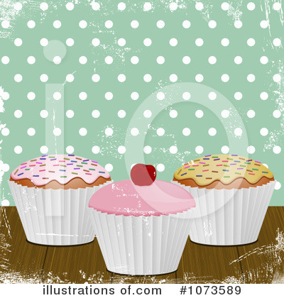 Royalty-Free (RF) Cupcakes Clipart Illustration by elaineitalia - Stock Sample #1073589