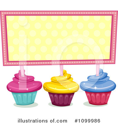 Royalty-Free (RF) Cupcakes Clipart Illustration by BNP Design Studio - Stock Sample #1099986
