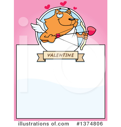 Cupid Cat Clipart #1374806 by Cory Thoman