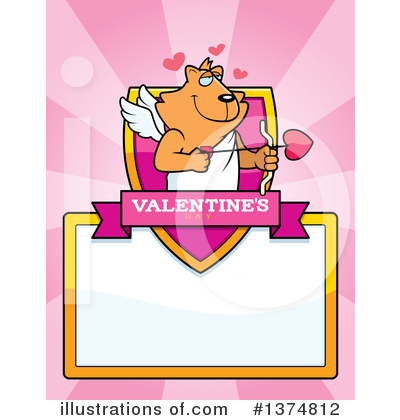 Royalty-Free (RF) Cupid Cat Clipart Illustration by Cory Thoman - Stock Sample #1374812