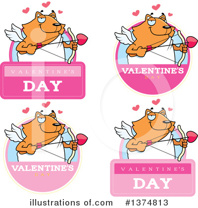 Cupid Cat Clipart #1374813 by Cory Thoman