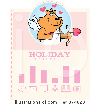 Royalty-Free (RF) Cupid Cat Clipart Illustration by Cory Thoman - Stock Sample #1374820