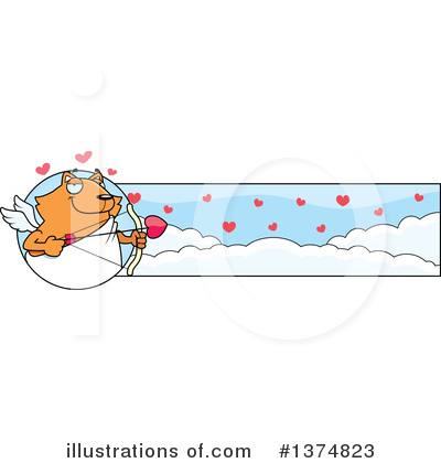 Royalty-Free (RF) Cupid Cat Clipart Illustration by Cory Thoman - Stock Sample #1374823