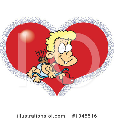 Royalty-Free (RF) Cupid Clipart Illustration by toonaday - Stock Sample #1045516