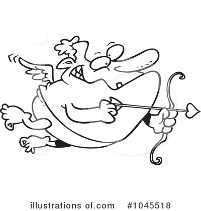 Royalty-Free (RF) Cupid Clipart Illustration by toonaday - Stock Sample #1045518
