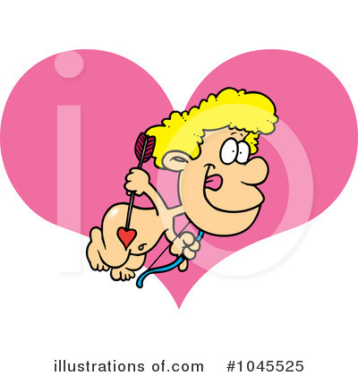 Royalty-Free (RF) Cupid Clipart Illustration by toonaday - Stock Sample #1045525