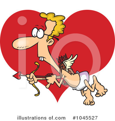 Royalty-Free (RF) Cupid Clipart Illustration by toonaday - Stock Sample #1045527