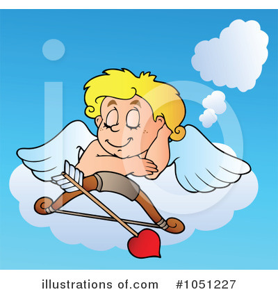 Royalty-Free (RF) Cupid Clipart Illustration by visekart - Stock Sample #1051227