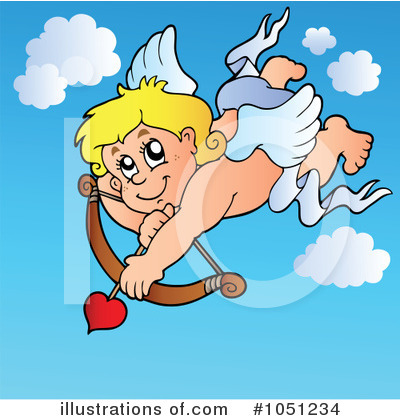 Royalty-Free (RF) Cupid Clipart Illustration by visekart - Stock Sample #1051234