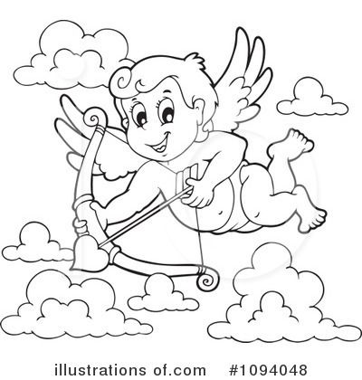 Royalty-Free (RF) Cupid Clipart Illustration by visekart - Stock Sample #1094048