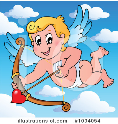Royalty-Free (RF) Cupid Clipart Illustration by visekart - Stock Sample #1094054