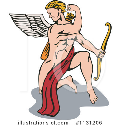 Royalty-Free (RF) Cupid Clipart Illustration by patrimonio - Stock Sample #1131206