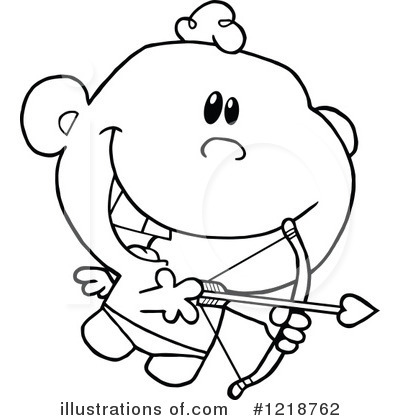 Royalty-Free (RF) Cupid Clipart Illustration by Hit Toon - Stock Sample #1218762