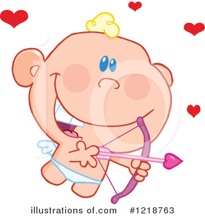 Royalty-Free (RF) Cupid Clipart Illustration by Hit Toon - Stock Sample #1218763