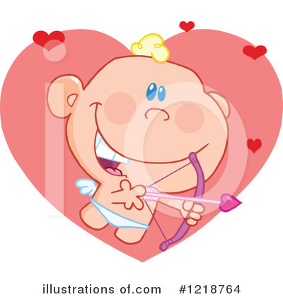 Royalty-Free (RF) Cupid Clipart Illustration by Hit Toon - Stock Sample #1218764