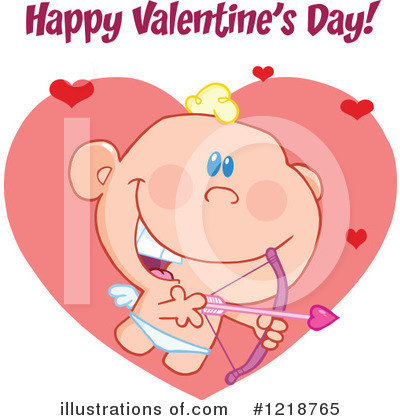 Royalty-Free (RF) Cupid Clipart Illustration by Hit Toon - Stock Sample #1218765