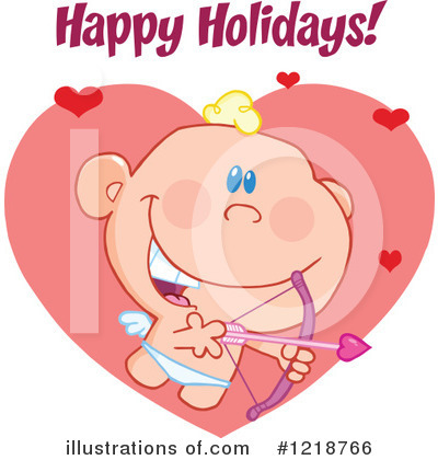 Royalty-Free (RF) Cupid Clipart Illustration by Hit Toon - Stock Sample #1218766