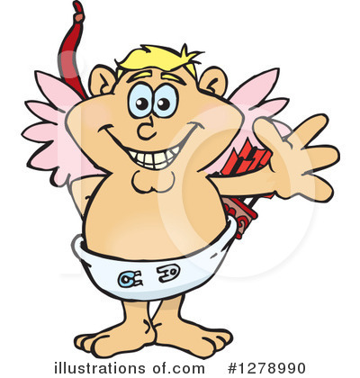 Royalty-Free (RF) Cupid Clipart Illustration by Dennis Holmes Designs - Stock Sample #1278990