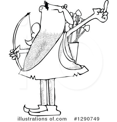 Royalty-Free (RF) Cupid Clipart Illustration by djart - Stock Sample #1290749
