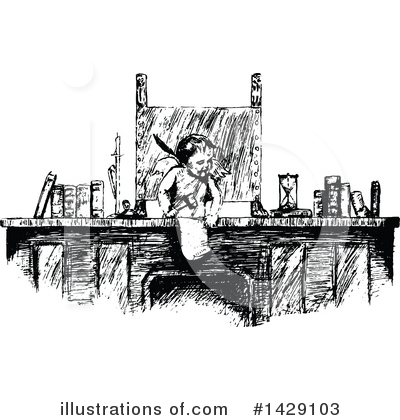 Desk Clipart #1429103 by Prawny Vintage